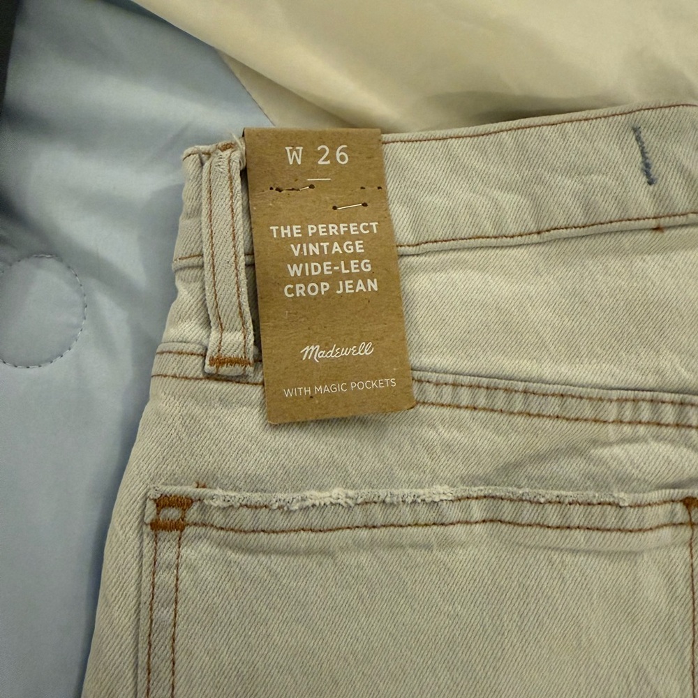 Madewell Vintage Wide-Leg Light Denim Jeans 26w - Picture 3 of 7